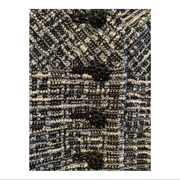 🆕 KAY UNGER New York 2 piece Skirt Suit Size 8 NWT Blue Multi 💙🖤 NWT - Picture 9 of 12